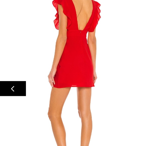Superdown Bold Red Mini Dress - Picture 2 of 2